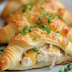 Golden Crescent Rolls filled with creamy chicken and cheese