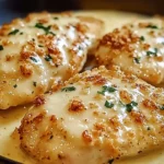 Crispy Longhorn Steakhouse Parmesan Chicken topped with bubbling mozzarella and golden breadcrumbs in a skillet.