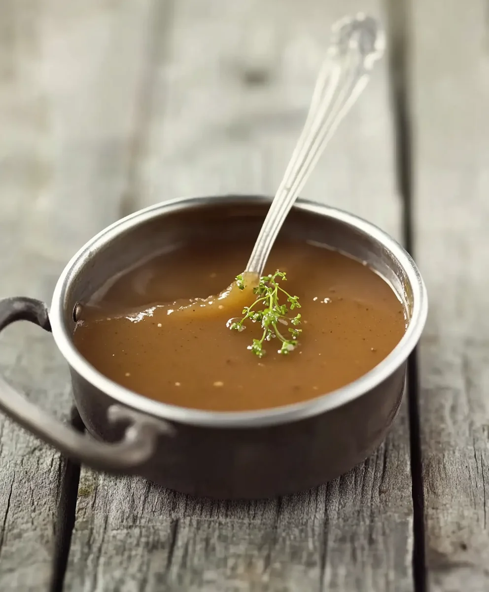 Classic French Charcutière Sauce Preparation with Ingredients