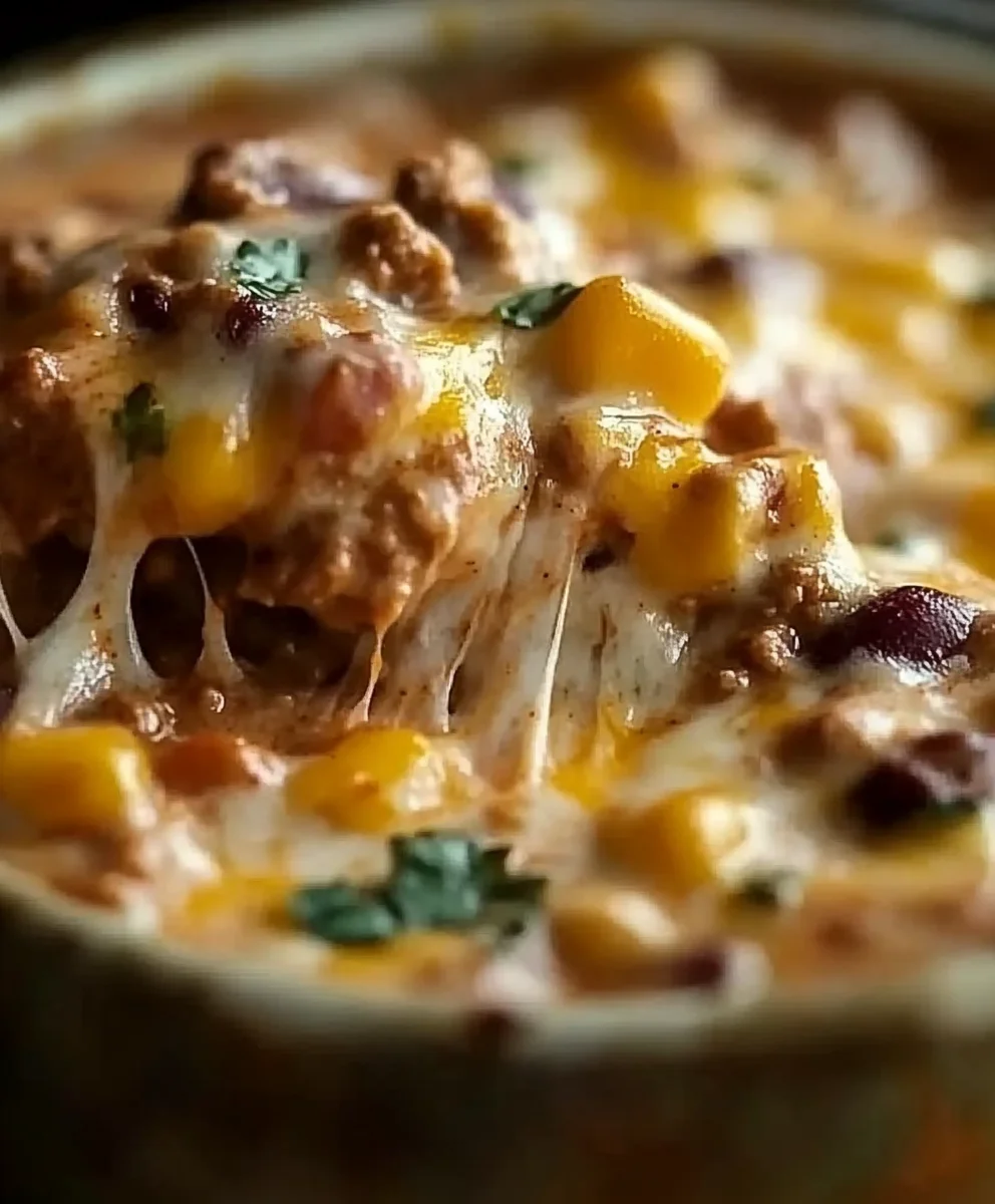 Toppings on Cheesy Enchilada Chili