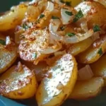 Oven Fried Potatoes and Onions with Fresh Rosemary