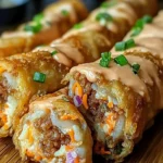 Voodoo Egg Rolls with Cajun Crawfish Filling