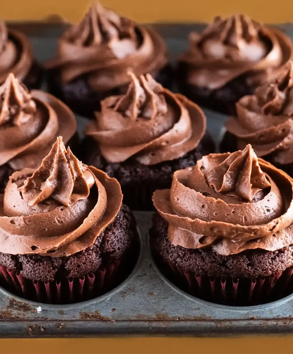 Delicious Brownie Cupcakes with Ganache Frosting