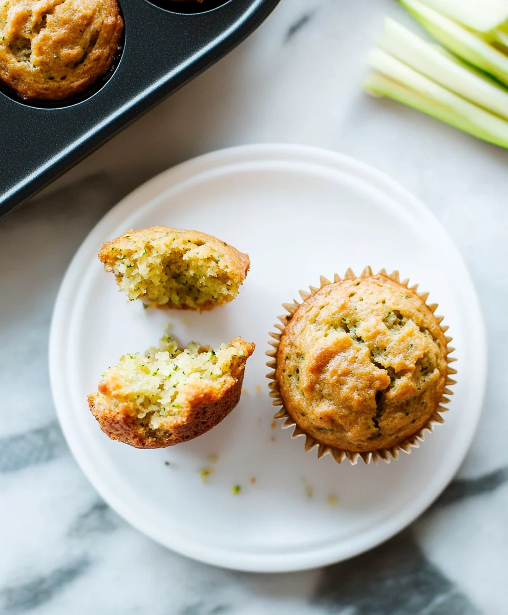 healthy zucchini muffins made with whole grain flour