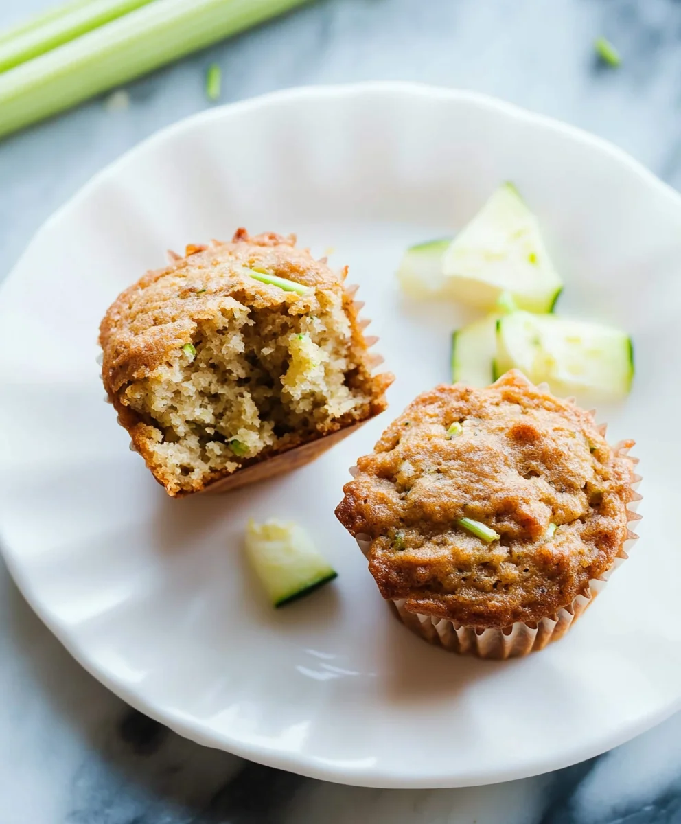 guilt-free low-calorie zucchini muffins with nuts