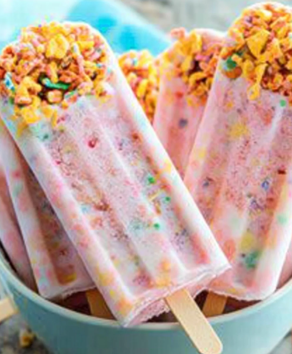 Healthy yogurt and cereal breakfast popsicle recipes
