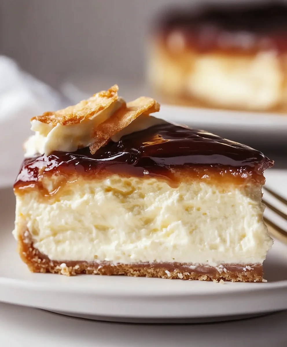 Delicious Millionaires Cheesecake with caramel drizzle