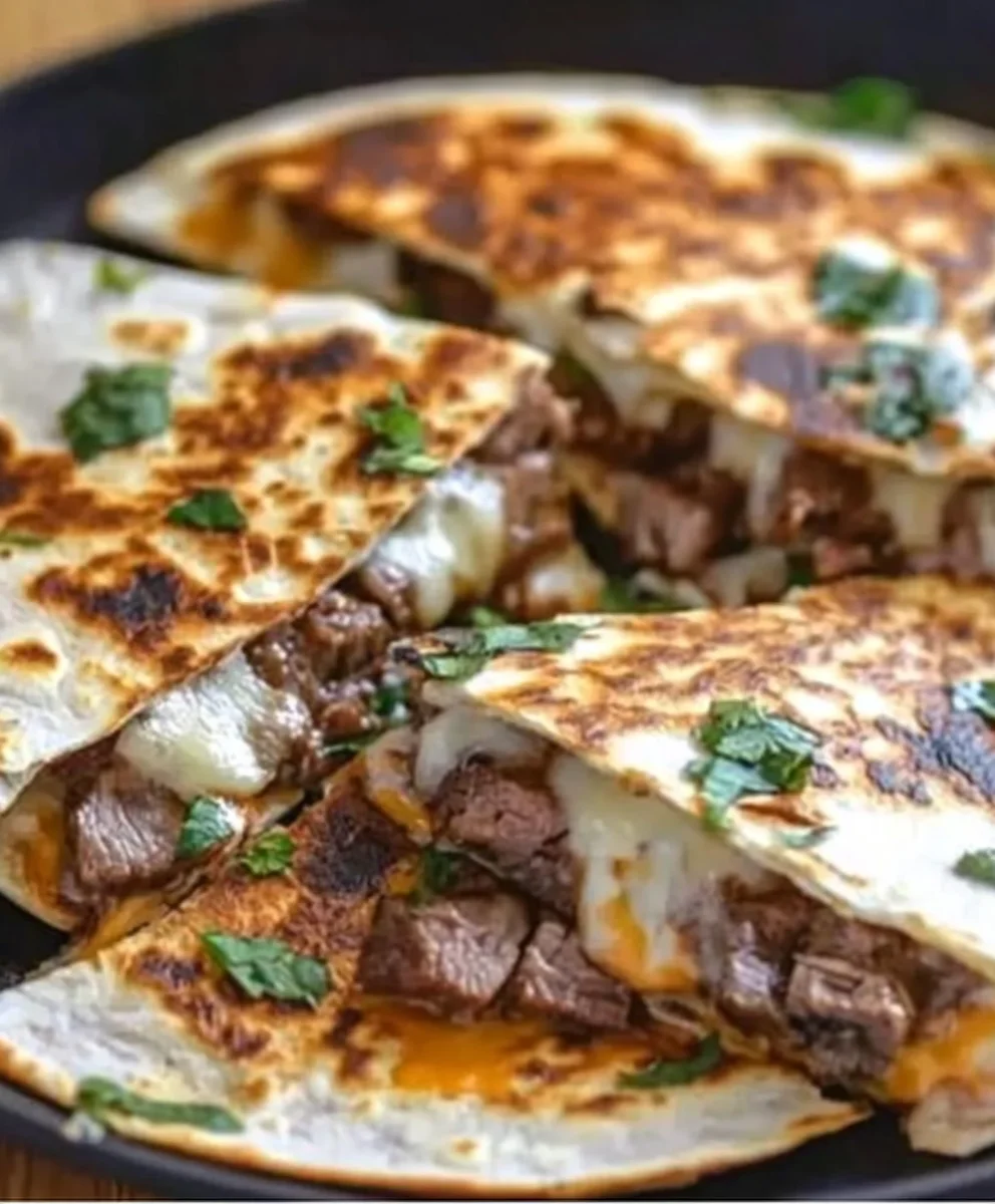 Steak and Cheese Quesadillas with Juicy Skirt Steak and Melted Cheese