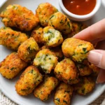 Delicious zucchini tots recipe with grated zucchini and cheese