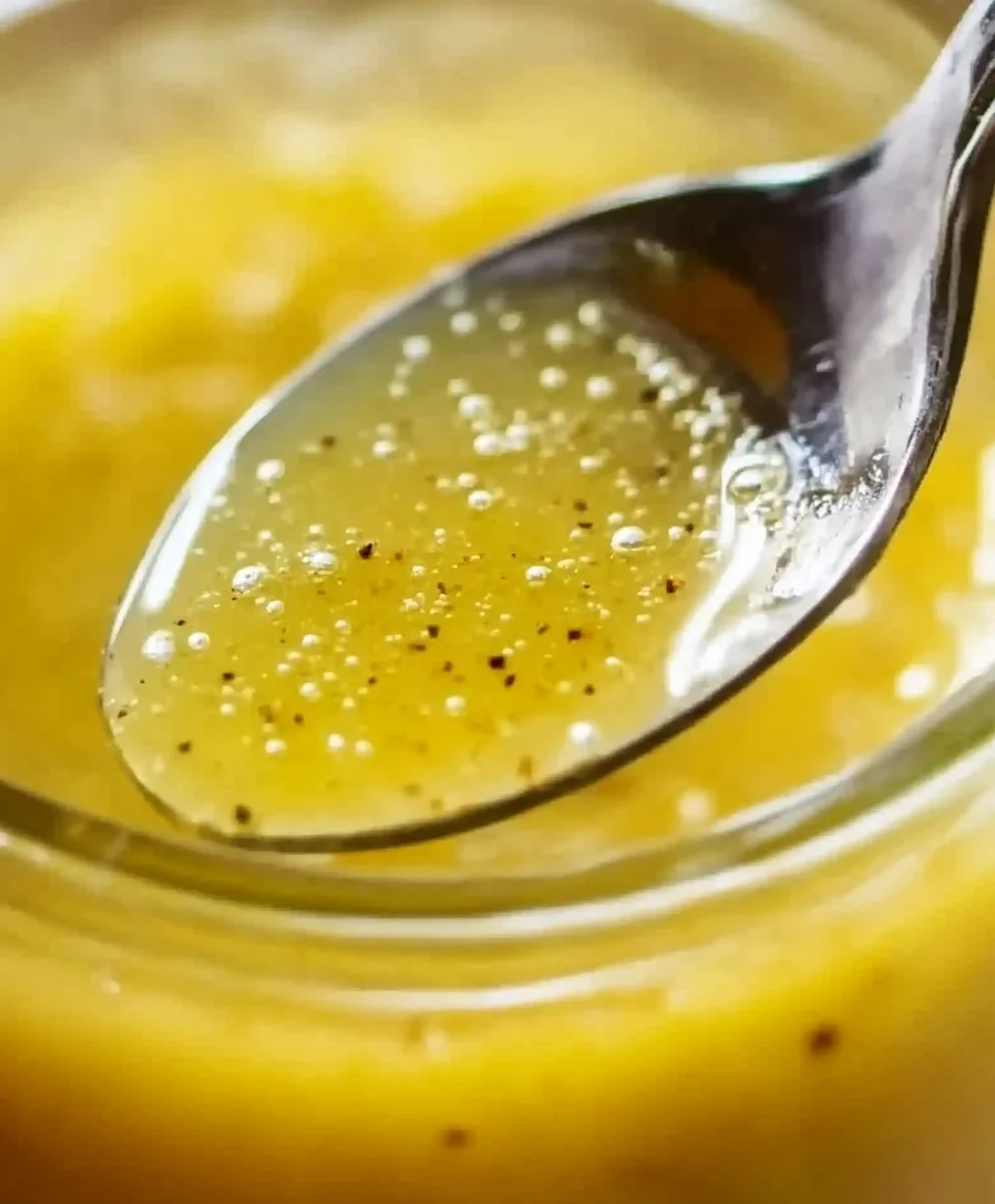 Fresh salad with apple cider vinegar and olive oil dressing