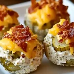 Cheesy Pickle Bombs Explosion with crispy bacon coating