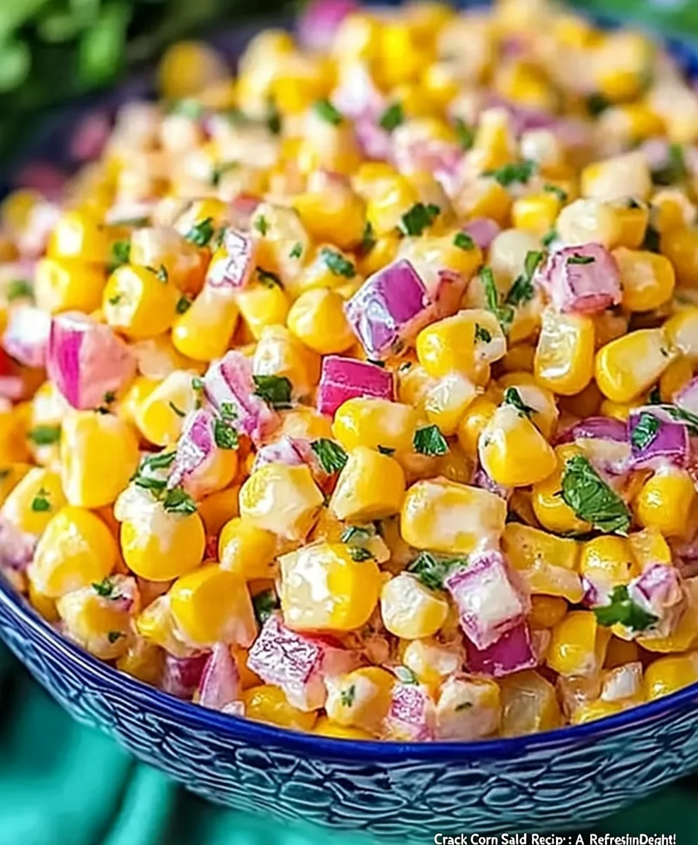 Easy Crack Corn Salad Recipe with Bacon and Cheese