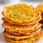 Dill Pickle Cheddar Cheese Chips in a basket