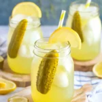 Homemade Dill Pickle and Lemon Drink