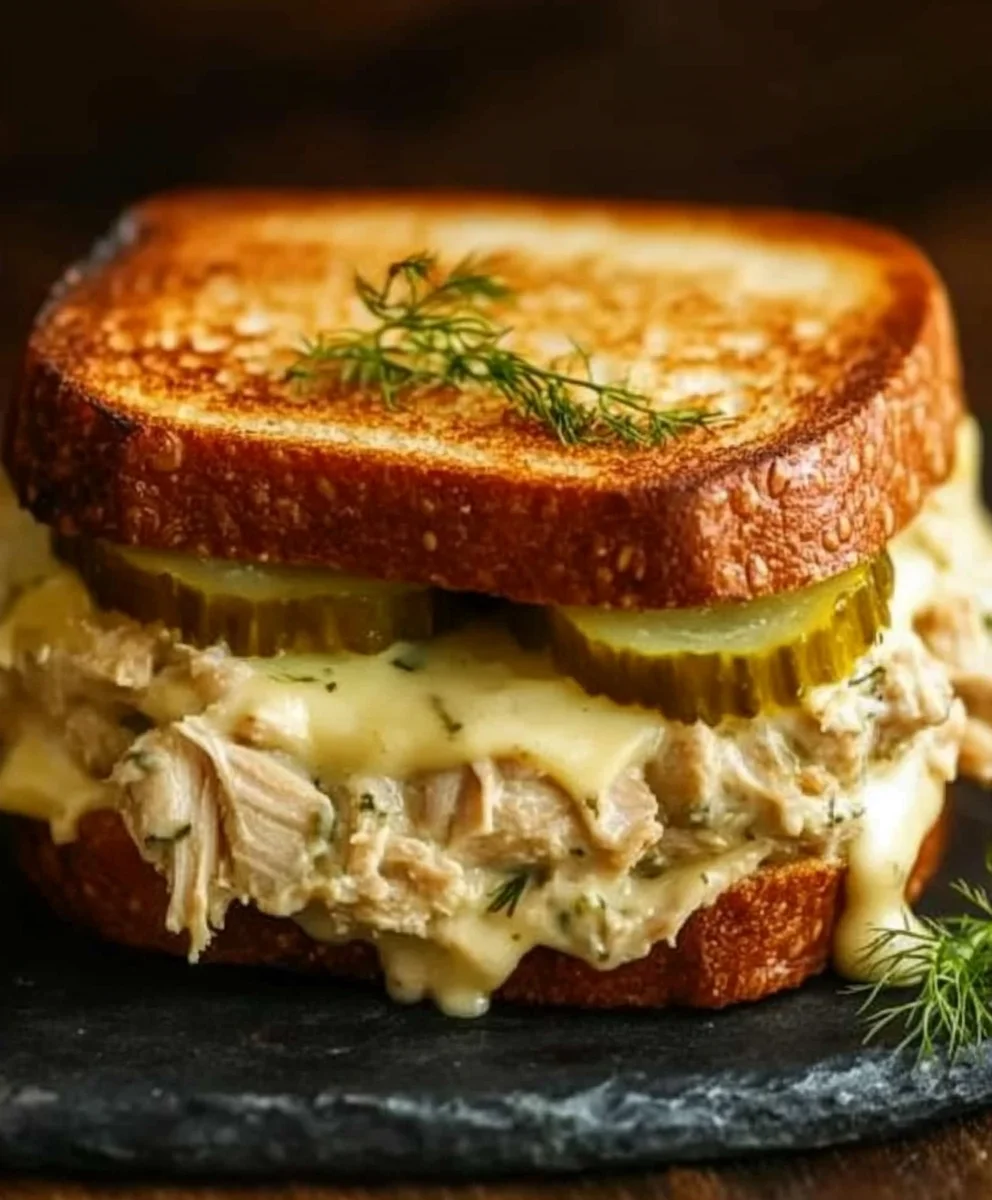 Delicious Grilled Dill Pickle Tuna Melts