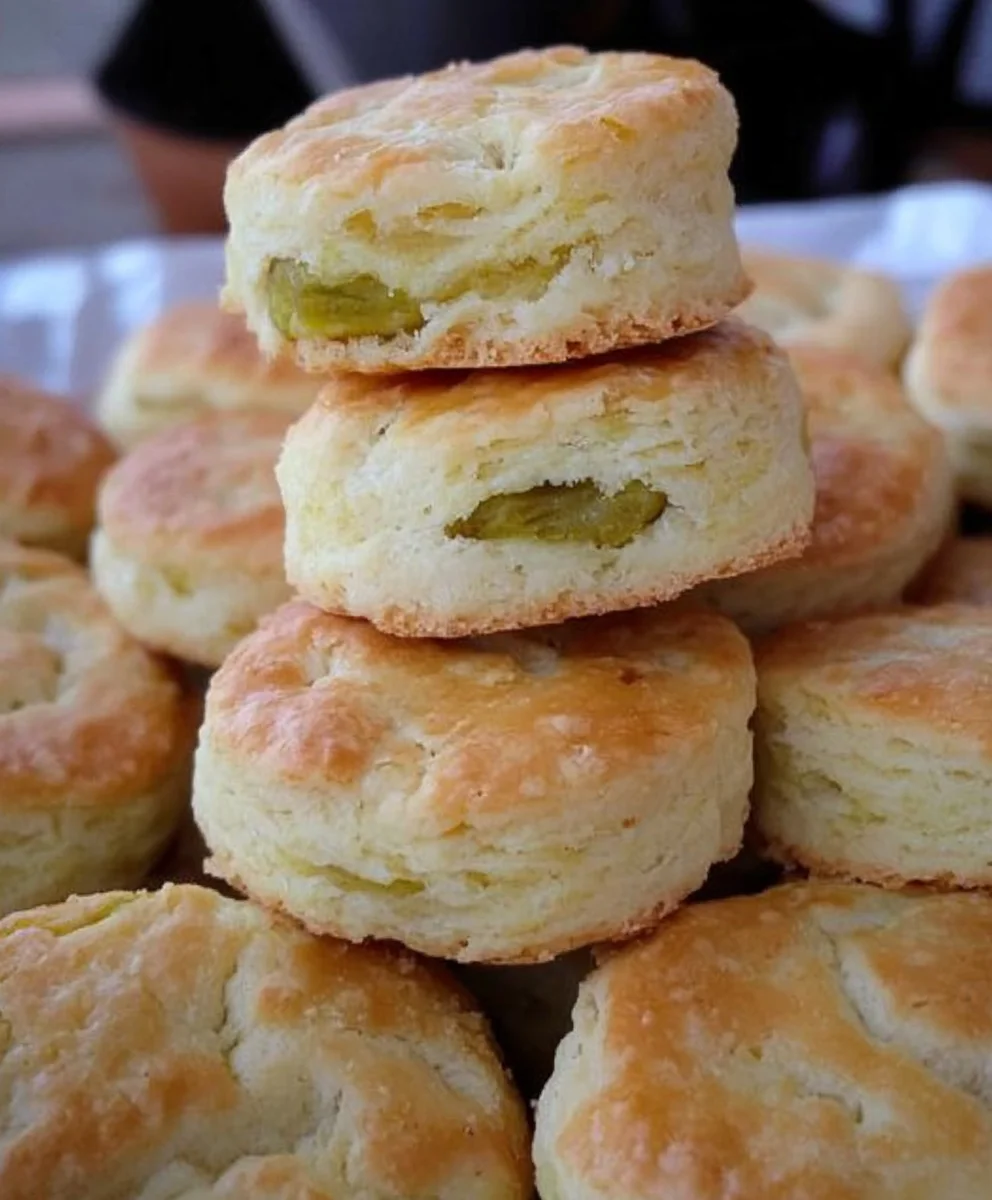 Savory Pickle Biscuits with a Fluffy Texture