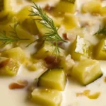 Pickle Cheesecake with Pretzel Crust and Dill Topping