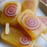 Close-Up of Sweet Onion Brine Pops with Drizzled Honey