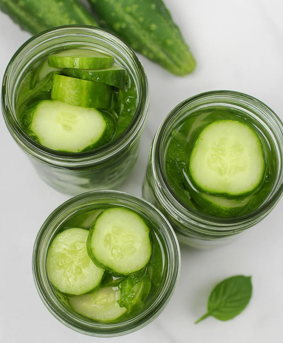 Freshly Prepared 15 Minute Small Batch Refrigerator Pickles