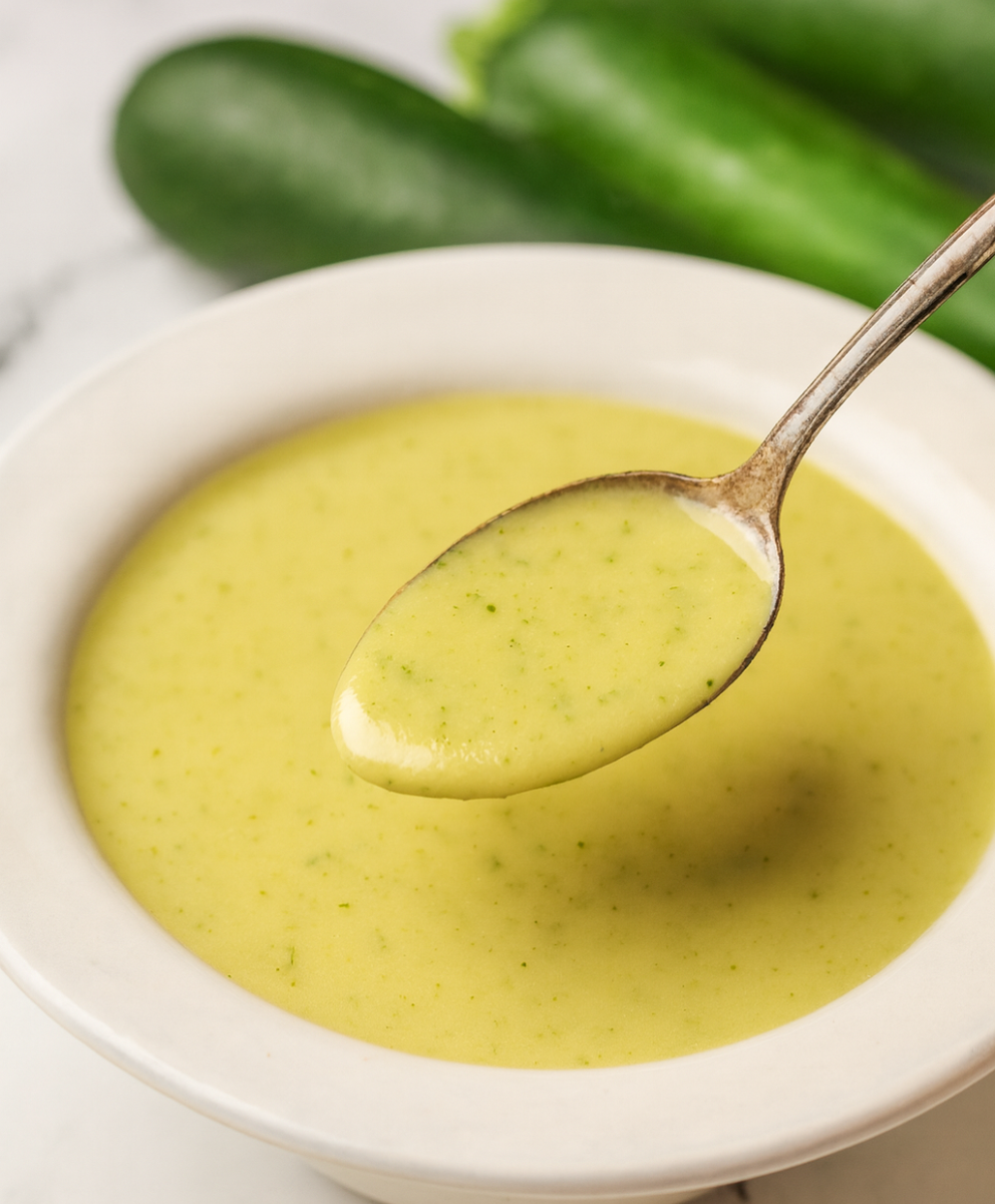 Creamy Garden Zucchini Soup with Fresh Ingredients
