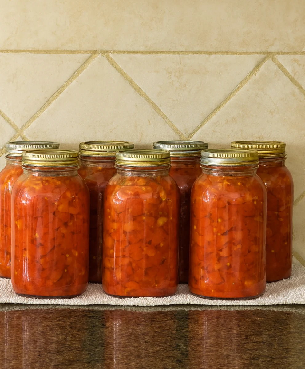 Easiest Ever Canned Diced Tomatoes in Water Bath Canning