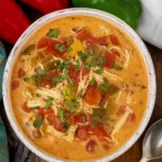 Low-Carb Chicken Fajita Soup with Bell Peppers and Onions