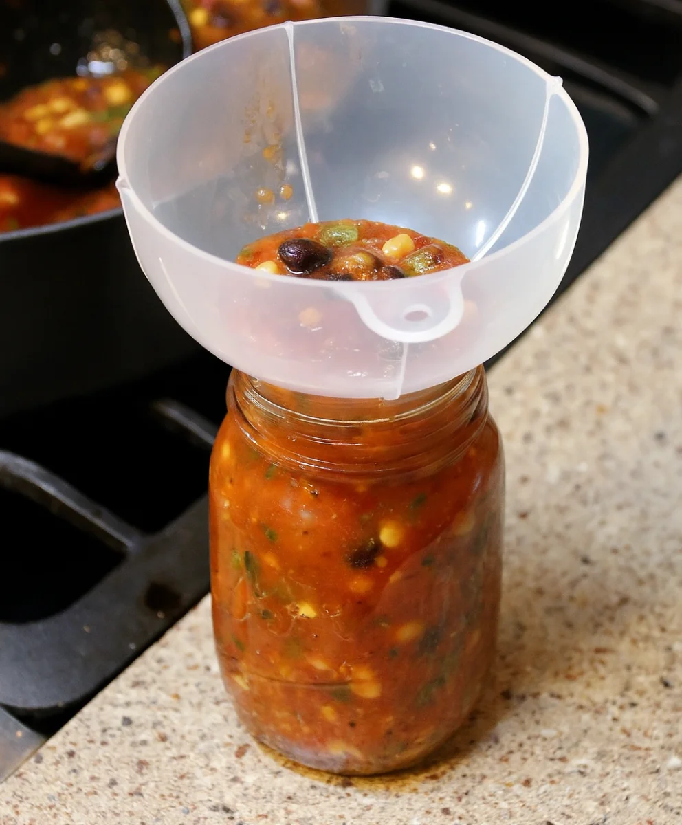 Corn and Black Bean Salsa with fresh vegetables
