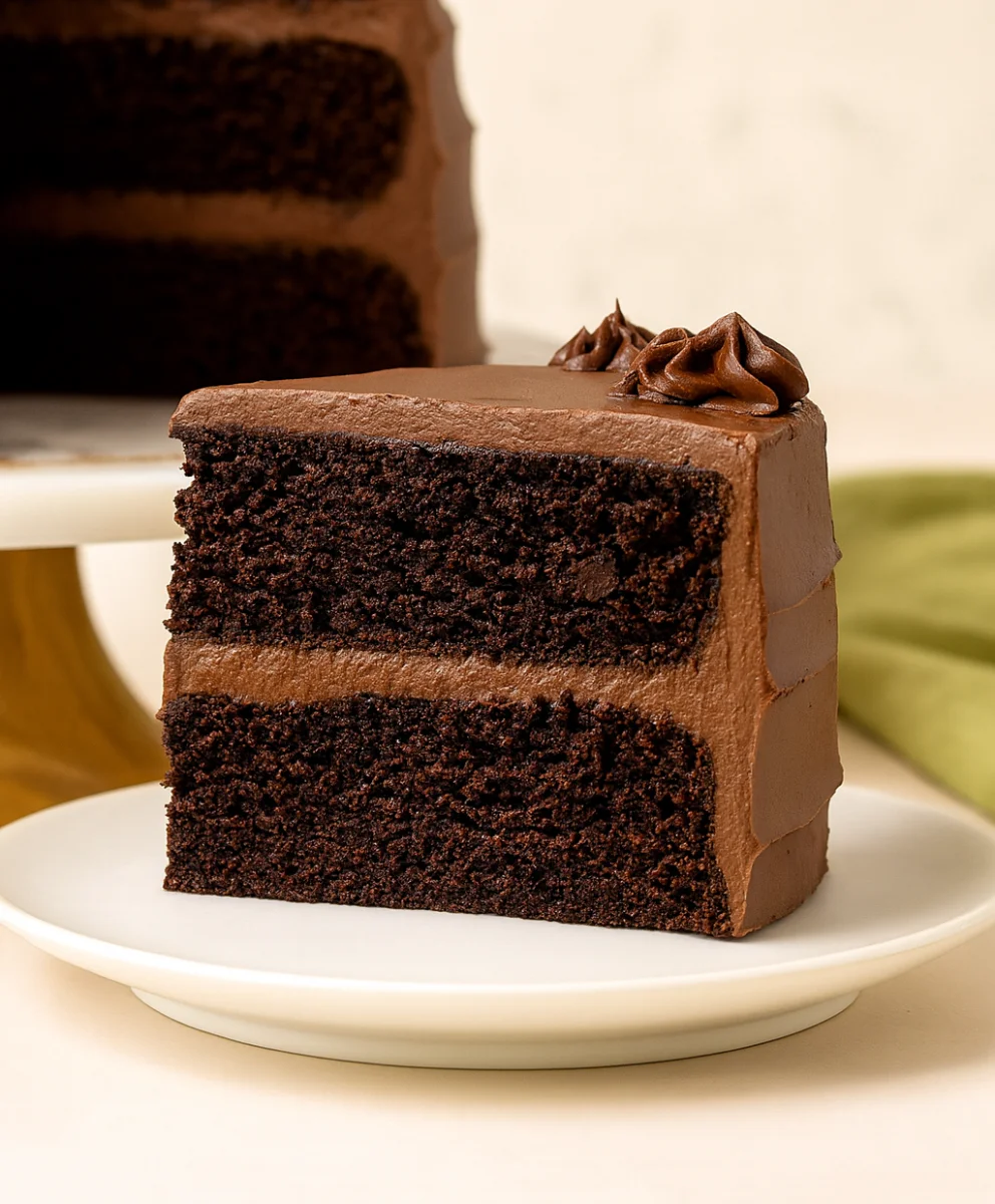 Moist Triple Chocolate Zucchini Cake with Frosting