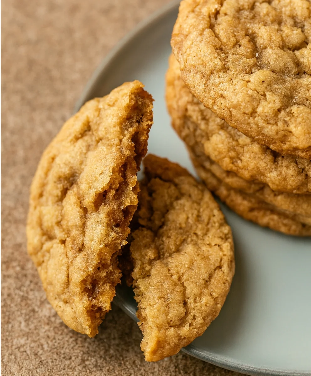 Chewy Oatmeal Peanut Butter Cookies with Chocolate Chips