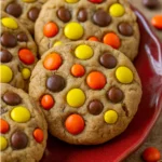 REESE’S PEANUT BUTTER COOKIES with chocolate chips