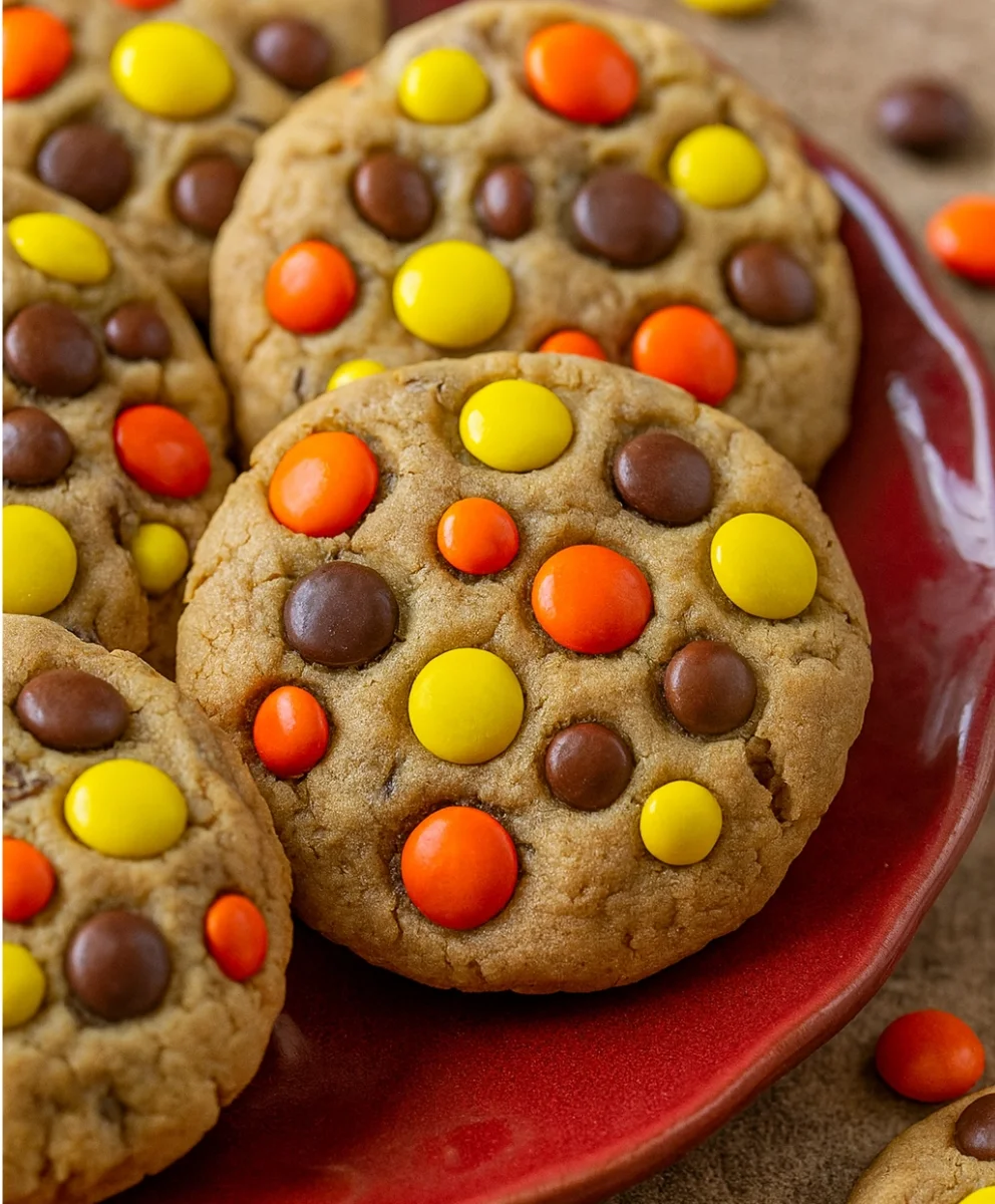 REESE’S PEANUT BUTTER COOKIES with chocolate chips