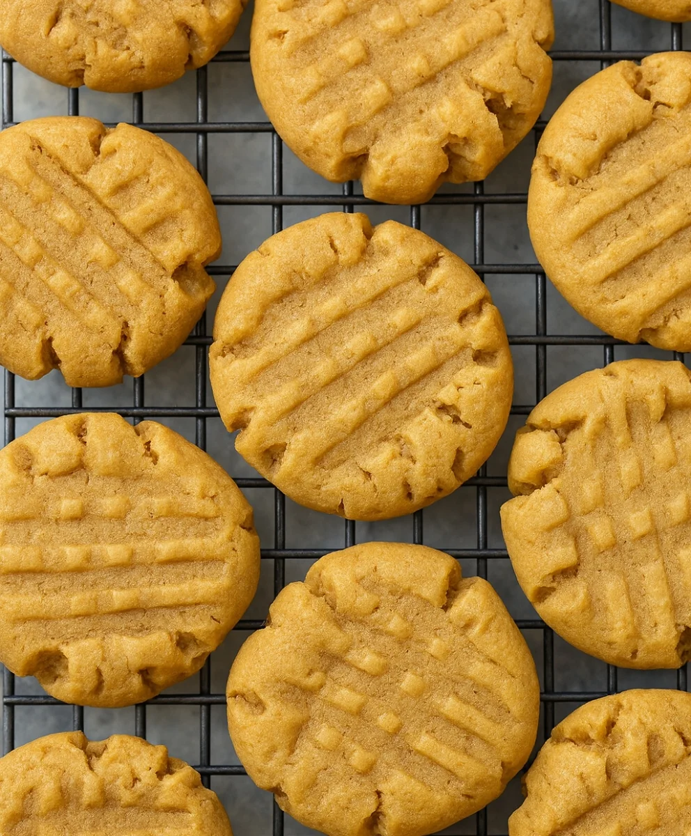 Vegan Soft Peanut Butter Cookies with no egg
