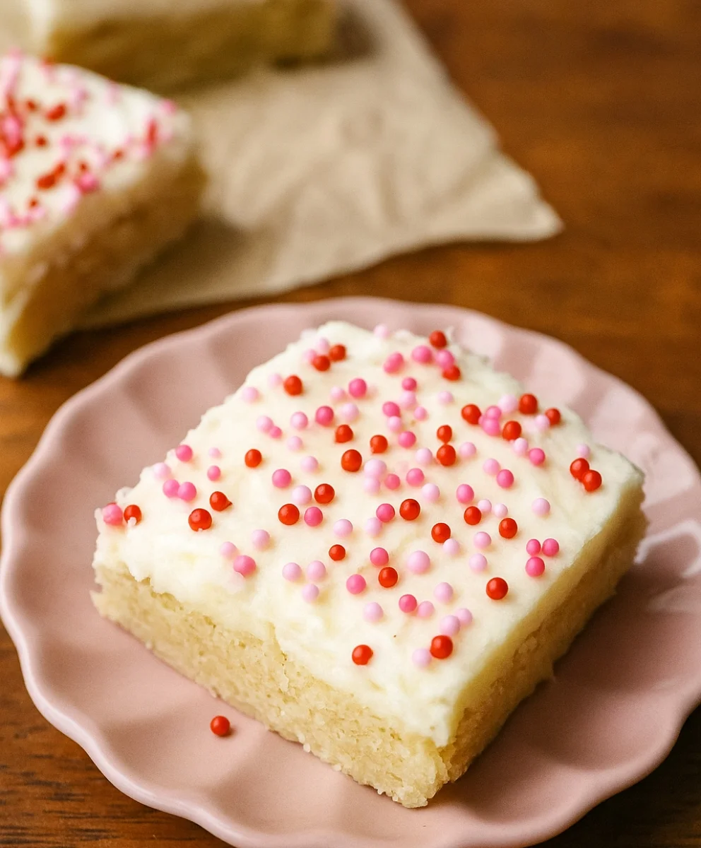 Almond Flour Sugar Cookie Bars with Cream Cheese Frosting