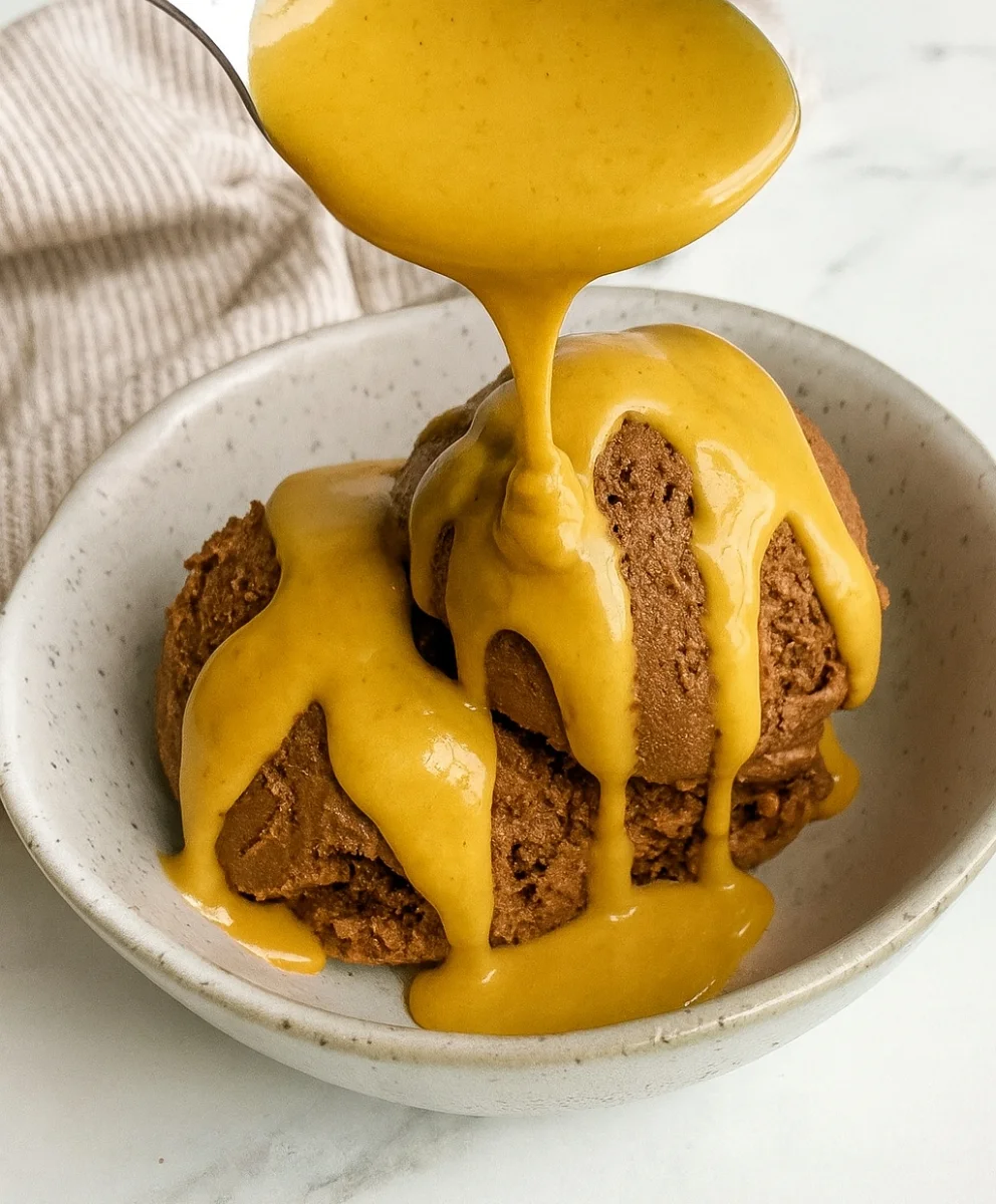 Vegan Peanut Butter Magic Shell topping for frozen yogurt