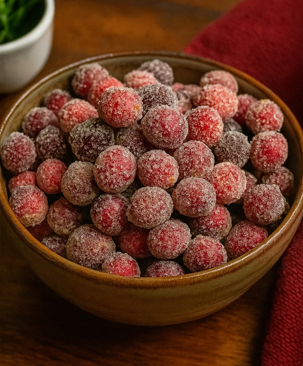 Homemade Sugared Cranberries Recipe Homemade Candied Cranberries with Orange Zest Recipe