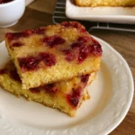 Homemade Upside-Down Cranberry Cake with Fresh Cranberries