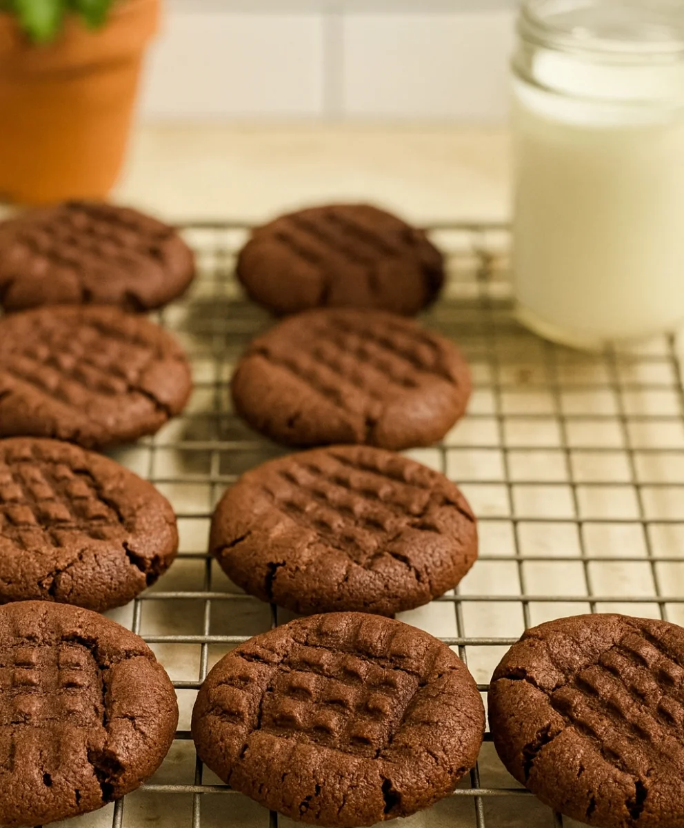 Chewy Peanut Butter Cookies with Chocolate Chips