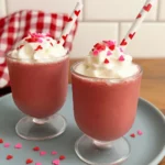 Mini Red Velvet Milkshakes with Cream Cheese Frosting
