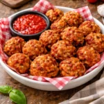 Cheesy Stuffed Pizza Balls with Mozzarella Cheese