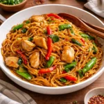 Homemade Chicken Lo Mein Recipe with Fresh Vegetables